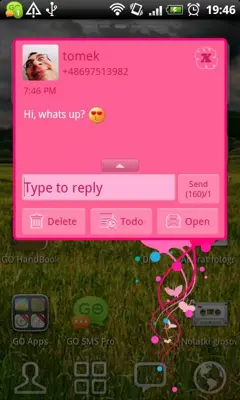 GO SMS Pro Fairy Theme android App screenshot 2